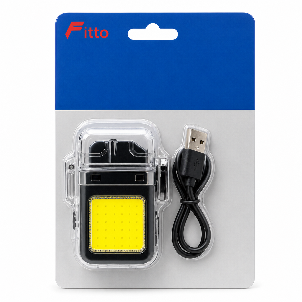96 Pieces Rechargeable Lighters with Flashlight and USB Charging Cable (1 Set)