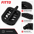 120 Pieces Bicycle Pedals (Textured Platform Foot Pedal for Cycle Repairs and Replacements)