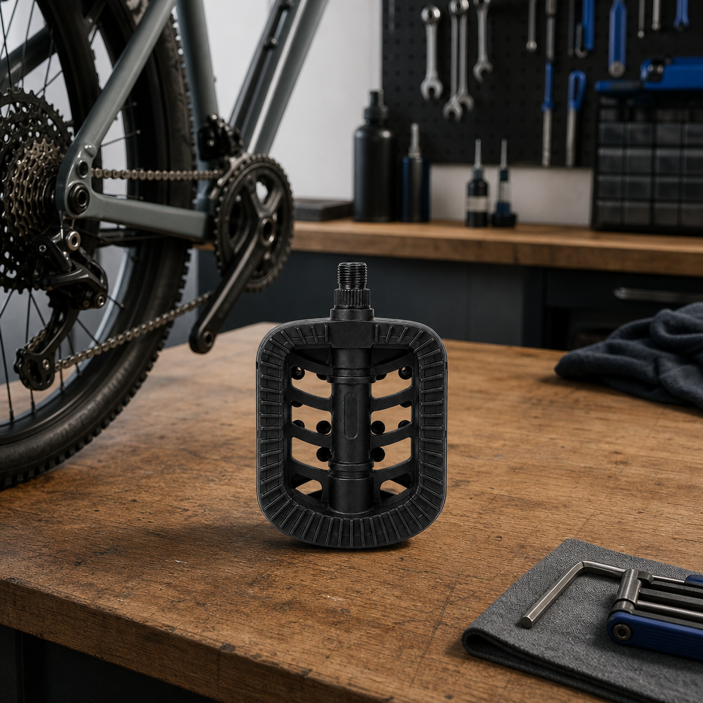 120 Pieces Bicycle Pedals (Textured Platform Foot Pedal for Cycle Repairs and Replacements)