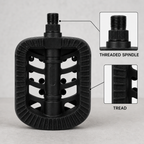 120 Pieces Bicycle Pedals (Textured Platform Foot Pedal for Cycle Repairs and Replacements)