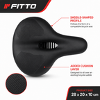 96 Pieces Bicycle Saddle Cover Cushions (Black Seat Pad for Cycling)