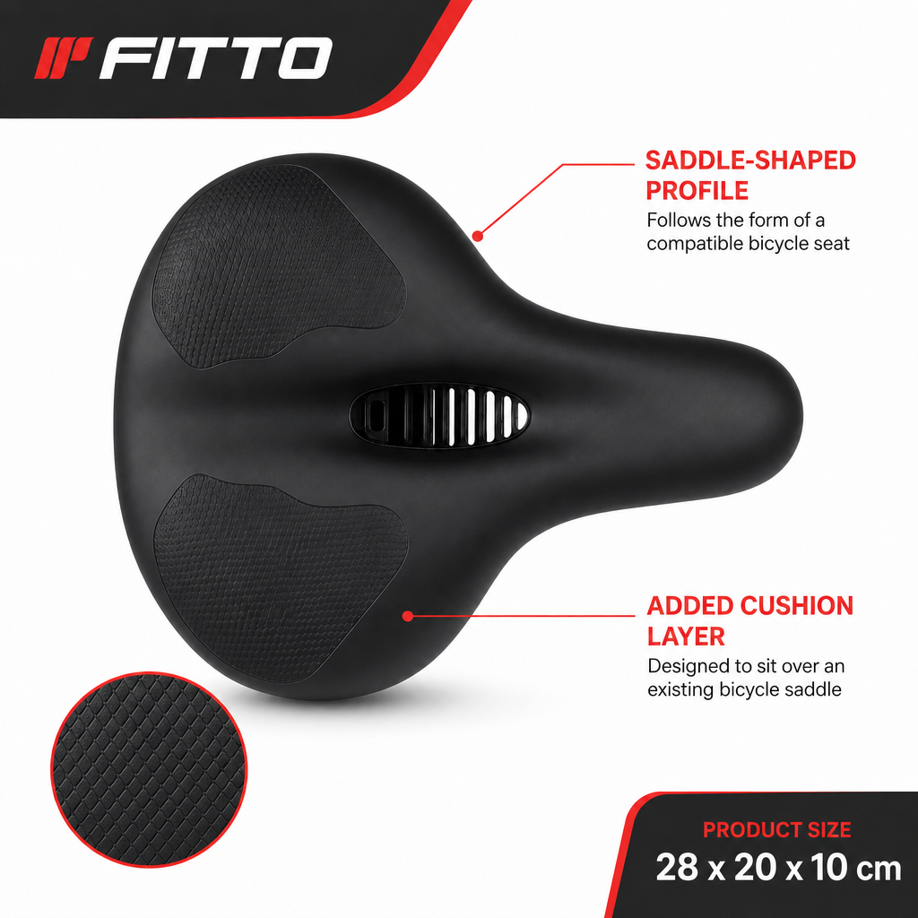 96 Pieces Bicycle Saddle Cover Cushions (Black Seat Pad for Cycling)
