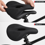 96 Pieces Bicycle Saddle Cover Cushions (Black Seat Pad for Cycling)