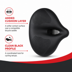 96 Pieces Bicycle Saddle Cover Cushions (Black Seat Pad for Cycling)