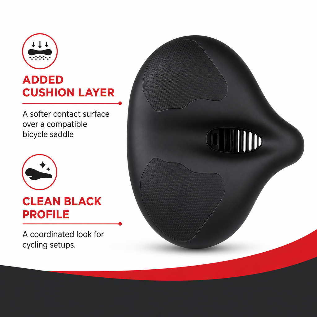 96 Pieces Bicycle Saddle Cover Cushions (Black Seat Pad for Cycling)