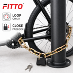 96 Pieces Metal Bicycle Chain Locks with Padlock and Keys (100 cm – 1 Set)