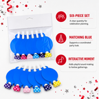 144 Pieces Blue Party Blowouts (6 Pieces – Festive Celebration Noisemakers)