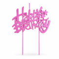 144 Pieces Cake Topper Candles (Happy Birthday Design – Assorted Colors)