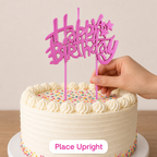 144 Pieces Cake Topper Candles (Happy Birthday Design – Assorted Colors)