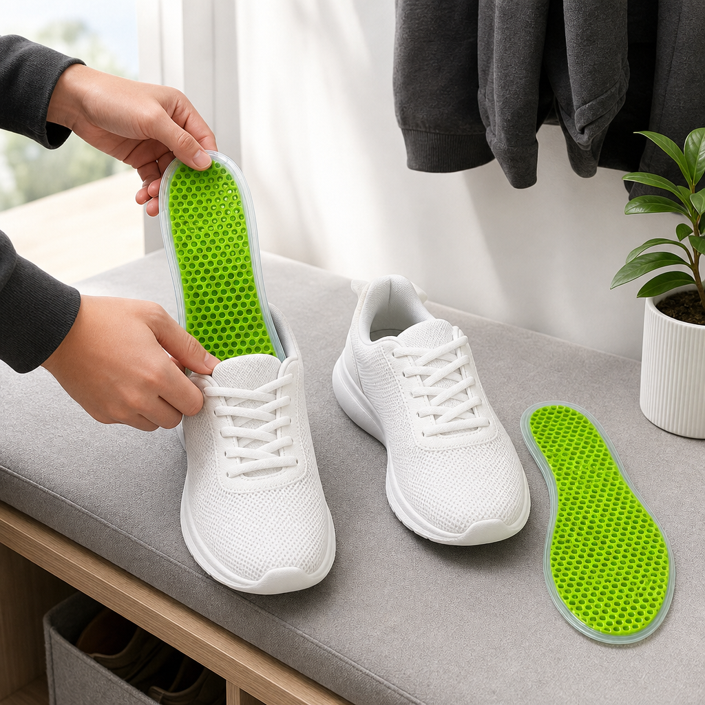 96 Pieces Gel Comfort Insoles (Green – Size 40-44 – 1 Pair)