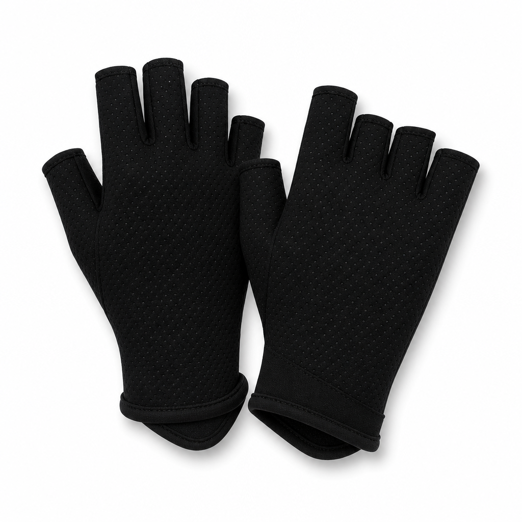 96 Pieces Fishing Gloves (Black Fingerless Design – 20 x 11 cm – 1 Pair)