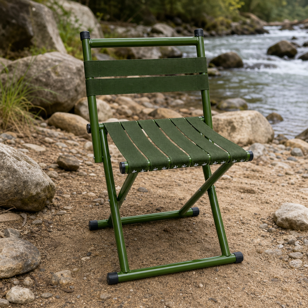 72 Pieces Green Foldable Chairs (Compact Seating for Outdoor Trips – 60 x 37 x 35 cm)