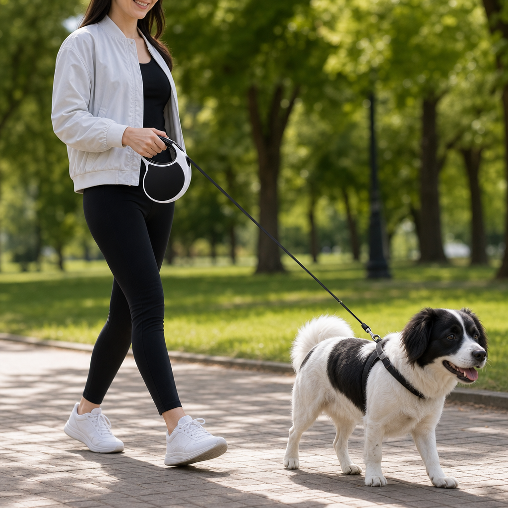 96 Pieces Black Retractable Dog Leashes (Handheld Walking Lead)
