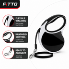 96 Pieces Black Retractable Dog Leashes (Handheld Walking Lead)