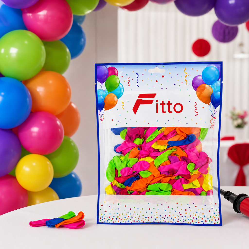 120 Pieces Assorted Latex Party Balloons (200 Pieces – Multicolour Decoration Set for Birthdays and Celebrations)