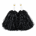 240 Pieces Black Cheerleading Pom Poms (1 Pair – Handheld Team Spirit Accessories)