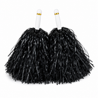 240 Pieces Black Cheerleading Pom Poms (1 Pair – Handheld Team Spirit Accessories)