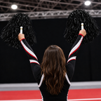 240 Pieces Black Cheerleading Pom Poms (1 Pair – Handheld Team Spirit Accessories)