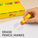 96 Pieces Dust-Free Erasers (20 Pieces – Yellow Wrappers – School and Office Correction Supplies)
