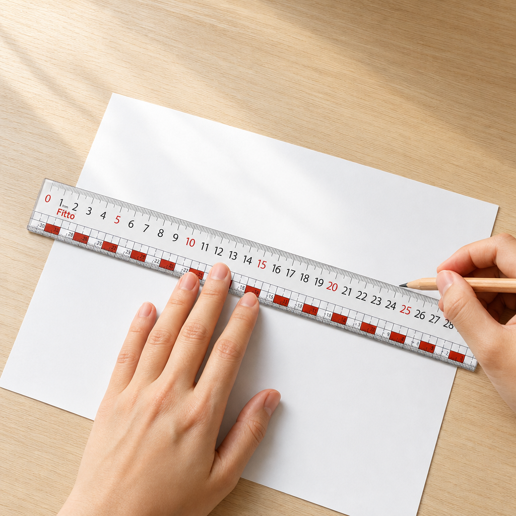 48 Pieces 30 cm Large-Number Rulers (Clear Printed Graduations for Measuring – Drawing and Desk Work)