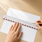 48 Pieces 30 cm Large-Number Rulers (Clear Printed Graduations for Measuring – Drawing and Desk Work)