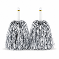 240 Pieces Silver Cheerleading Pom Poms (1 Pair – 35 cm)