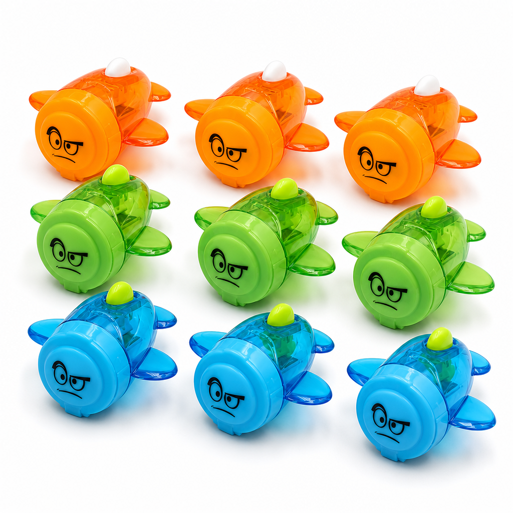 96 Pieces Fish-Shaped Pencil Sharpeners (Assorted Colors – 9 Pieces)