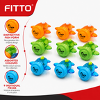 96 Pieces Fish-Shaped Pencil Sharpeners (Assorted Colors – 9 Pieces)