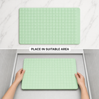 240 Pieces Green Grid Drainage Mats (Rectangular 45 x 30 cm)