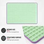 240 Pieces Green Grid Drainage Mats (Rectangular 45 x 30 cm)