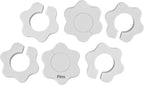 144 Pieces Flower Faucet Absorbent Sponge Set - Grey - 6 Pieces