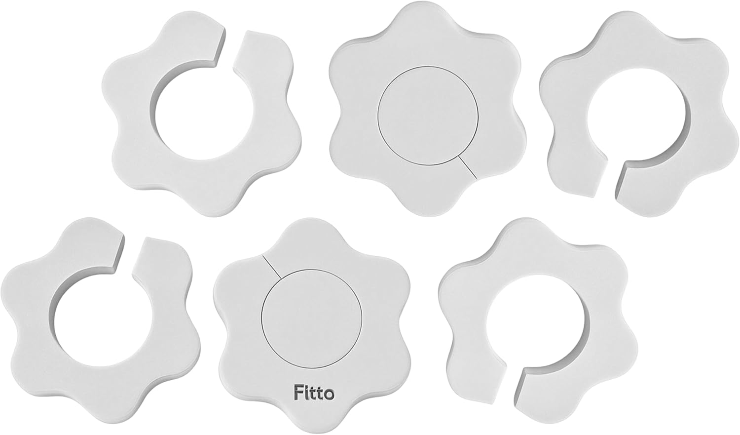 144 Pieces Flower Faucet Absorbent Sponge Set - Grey - 6 Pieces