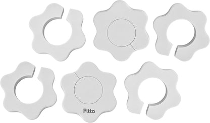 Flower Faucet Absorbent Sponge Set - Grey - 6 Pieces