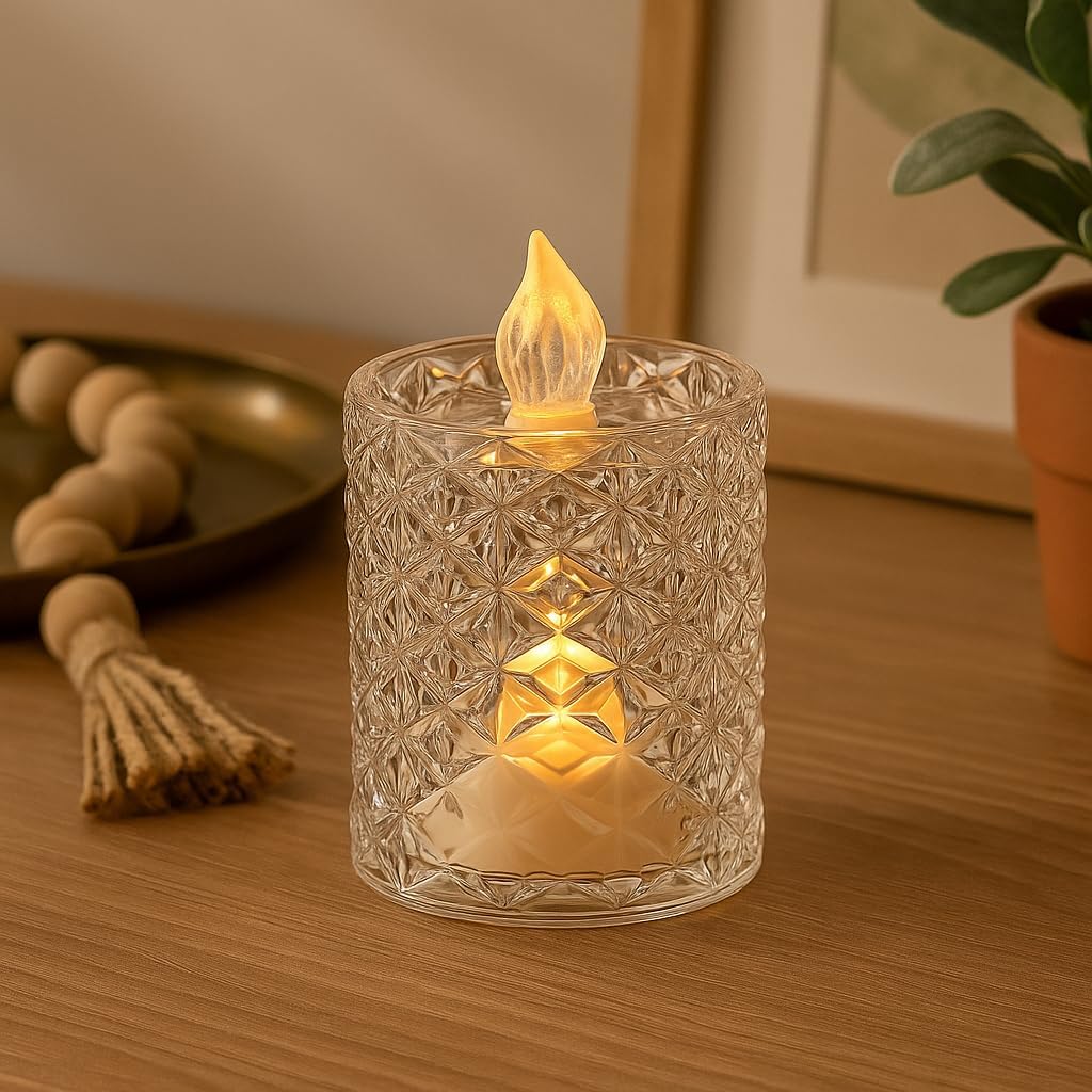 72 Pieces 24pcs LED Tea Lights Flickering Flameless Candles (Battery Operated 3.6x6.5cm Candle Lights for Home – Wedding – Party – Decoration – Event)