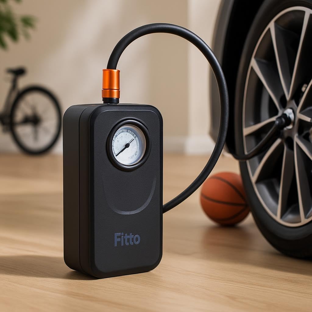 72 Pieces Portable Air Compressor Tire Inflator - Fast Rechargeable Air Pumps for Car Tires (Bikes – and Balls)