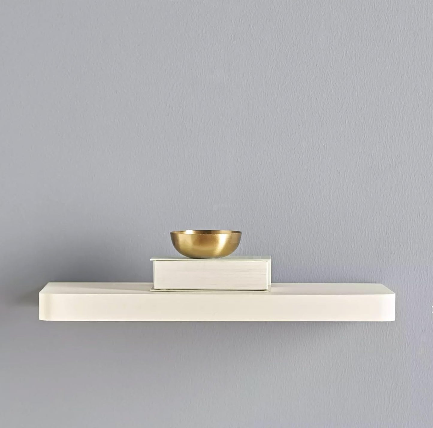 40cm & 60cm Floating Wall Shelves, Available in White, Black, Oak Effect, and Brown Finishes - Wall-Mounted Storage Shelf for Bedroom, Living Room, Bathroom, Modern Home Decor