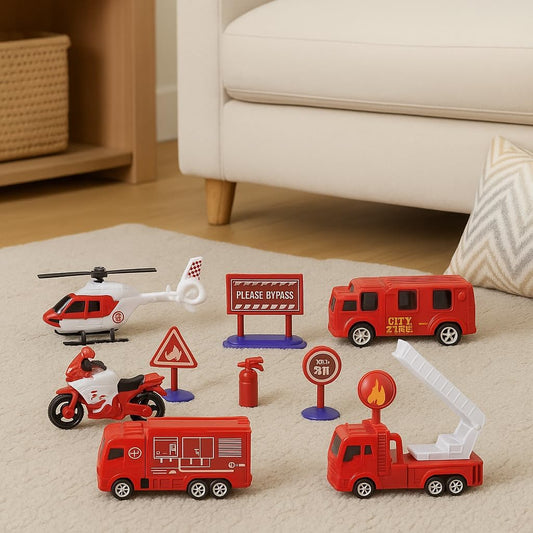 Fire City Rescue Set - Complete Firefighter Simulation Playset