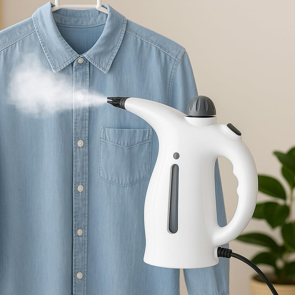 60 Pieces Hand-held Fabric Steamers (1000 W Garment Steamer – White)