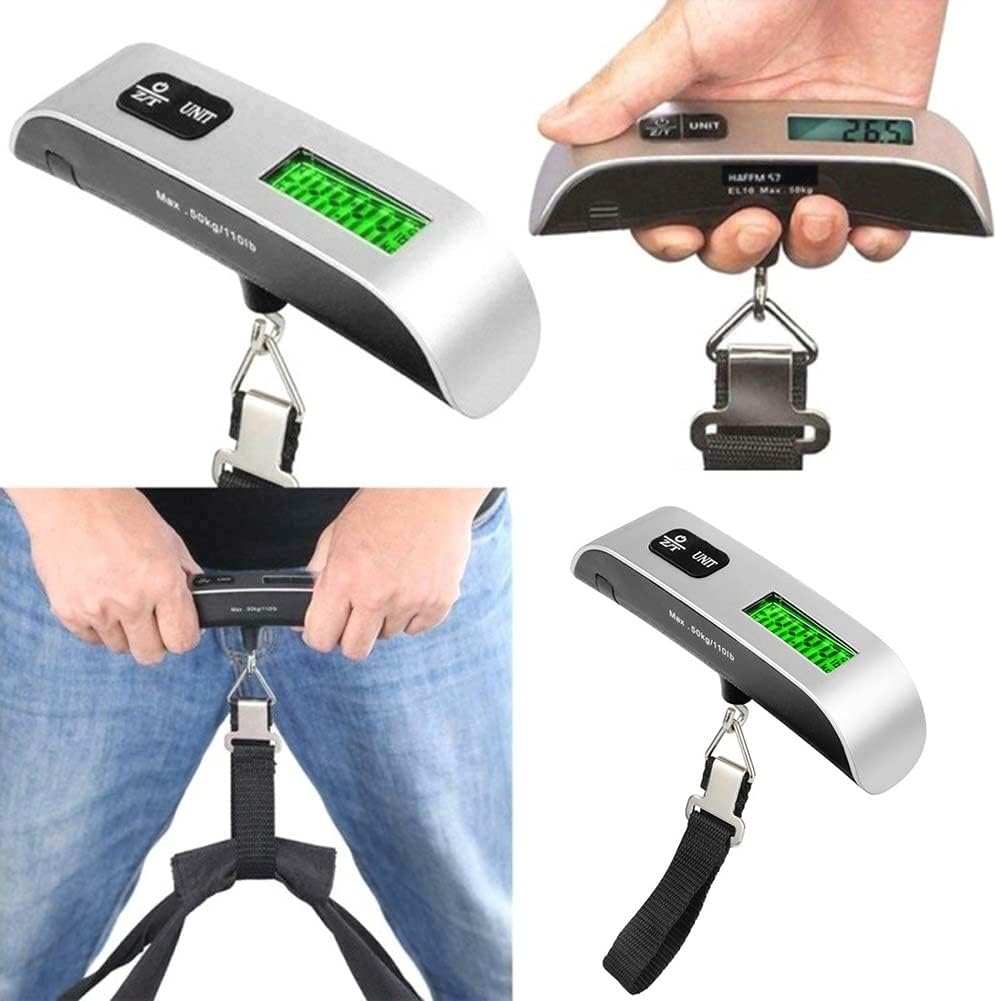 96 Pieces Portable Hanging Digital Scales (50kg – LCD Digital Display – Mini Electronic – Fishing Luggage Scale)