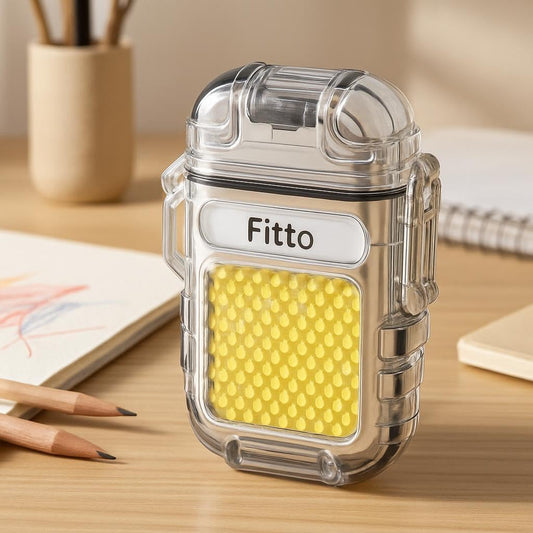 USB Rechargeable Electric Torch Lighter – Dual ARC Windproof Plasma Lighter, Transparent, Waterproof, Flameless, Eco-friendly, and Safe for Camping, Outdoor Activities, and Indoor Use