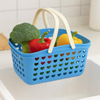 144 Pieces Pink Plastic Organizing Storage Baskets with Handles and Holes - Multi-Purpose Small Bin for Kitchen (Bathroom – Toys – and More - Durable – BPA-Free – Lightweight and Easy to Clean)