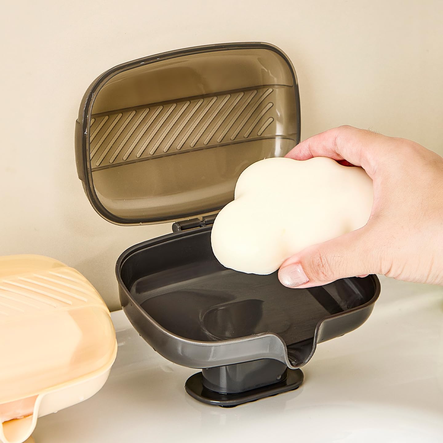 Slant Drain Soap Box – Gun Grey