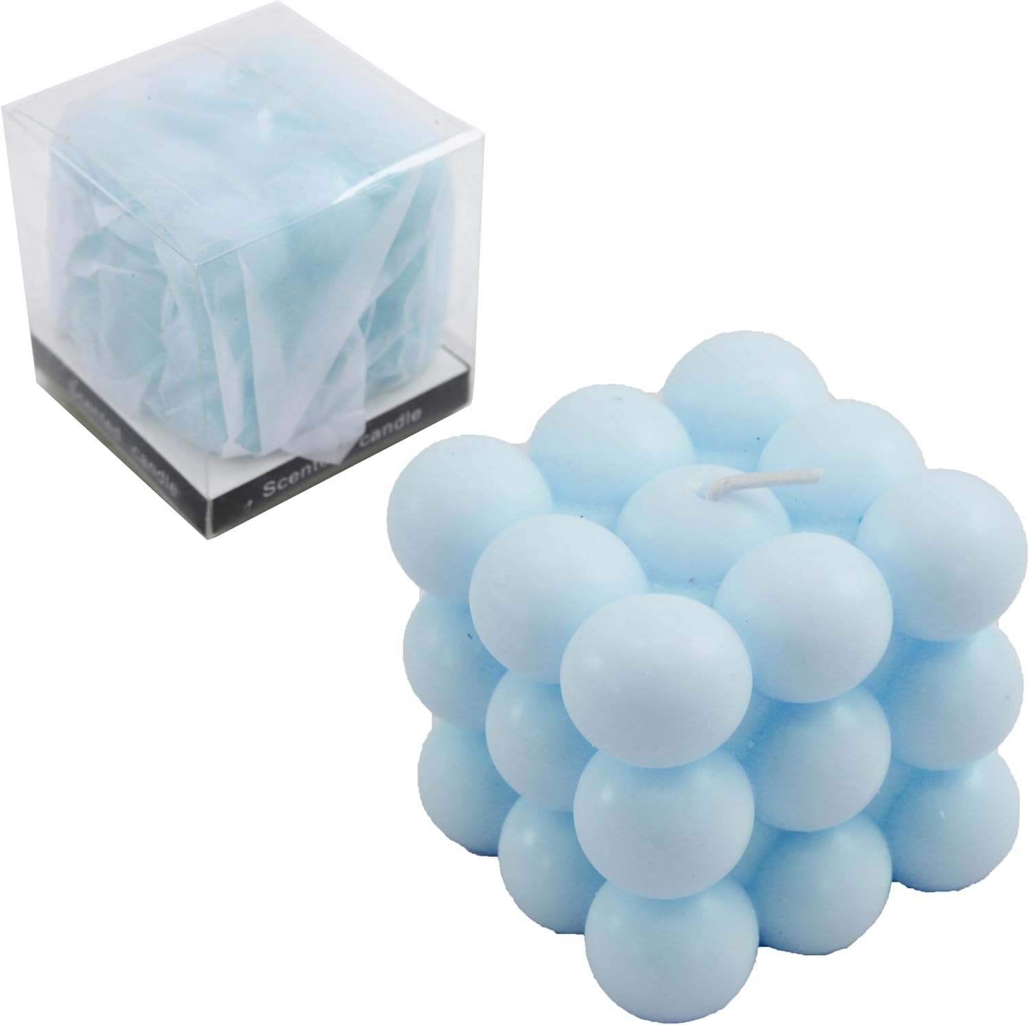 120 Pieces Blue Bubble Candles (5x6x5.3cm – Trendy Home Décor & Relaxation Candle for Gifts)