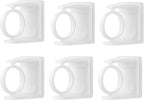 96 Pieces Wall-Mounted Curtain Rod Brackets (White – ABS Material – Pack of 26)