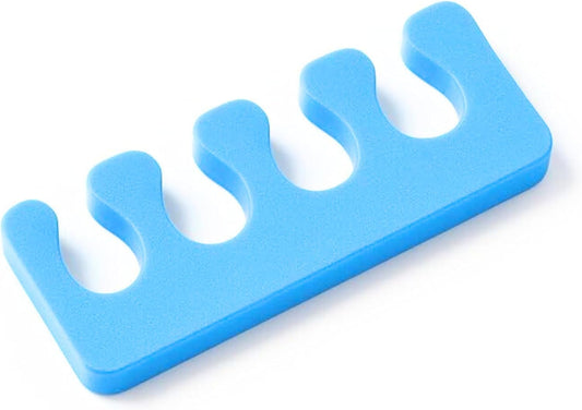 Gel Toe Separator Blue - Silicone Toe Spacers for Bunion Relief, Toe Aligners & Pedicure, Toe Spreader Cushion for Toe Straightening & Foot Care