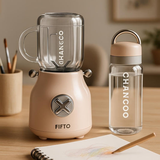 Portable Juicer Machine with Tritan Cup – Electric Blender for Smoothies, Baby Purees, and Juices – Travel-Friendly, Self-Cleaning, Rechargeable Portable Blender