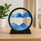 96 Pieces 3D Sand Glasses (7 Inches - Dynamic Art Sand Painting – Elegant Home Decoration – Stress Relief – High Transparency Glass – Artistic Sandscape for Desktop and Bookshelves)