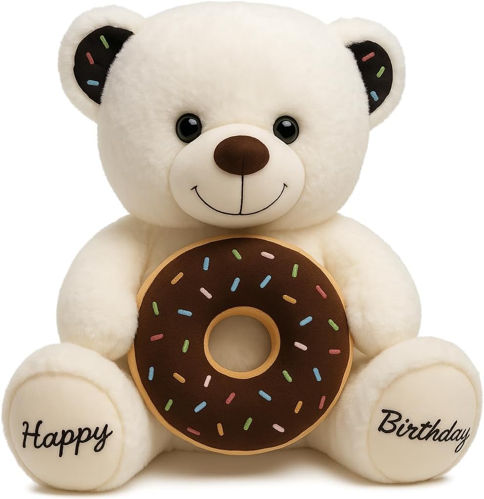 72 Pieces 40 cm White Teddy Bear Plush Toys for Kids (Baby – and Home Décor)