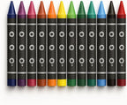 96 Pieces 24 Pieces Plastic Cryons (9cm - 24 Vibrant Colors Craft Tools)