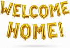 120 Pieces 40cm Welcome Home Letter Balloons (Gold Alphabet Foil Mylar for Welcome Party – Home & Event Decoration – UAE)